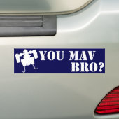 Sie MAV Bro? Autoaufkleber im Blau (Auf Auto)