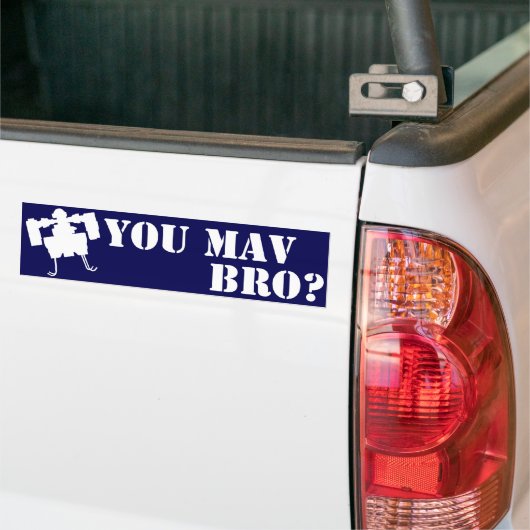 Sie MAV Bro? Autoaufkleber im Blau (Auf Lkw)