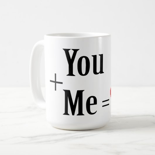 Sie+me=Liebe Kaffeetasse (Vorderseite Links)