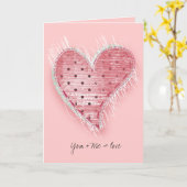 Sie + Me = Liebe Karte (Gelbe Blume)