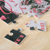 Sie + Me = Liebe | Valentine Typografy Foto Puzzle (Seite)