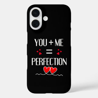 Sie + Me = Perfektion - Niedliches Couple Design iPhone 16 Hülle