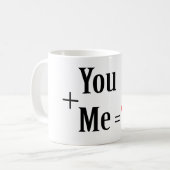 Sie + Me = Tasse der Liebe (Vorderseite Links)