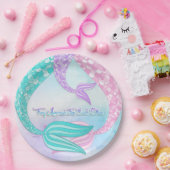 Sie Meerjungfrau für einander Pappteller (Party)