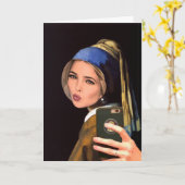 Sie, meine Selfie und ich individuell anpassbare G Karte (Gelbe Blume)