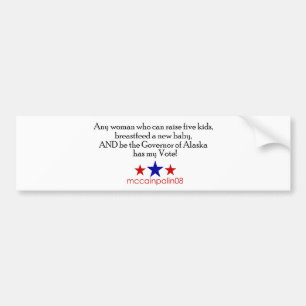 Sie meine Stimme - Autoaufkleber für Mütter