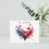 Sie meine Valentine Postcard Postkarte (Stehend Vorderseite)