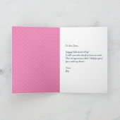 Sie meinen Valentinstag Herzkarte (PINK) Karte (Innenseite)