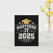 Sie meisterte es 2025 Master-Grad-Abschluss Gif Karte (Gelbe Blume)