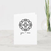 Sie + mich | Hmong inspirierte Karte (Vorderseite)