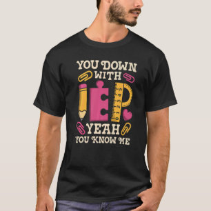 Sie mit IEP SPED Lehrer Special Bildung T-Shirt