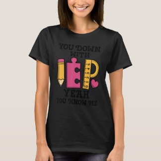 Sie mit IEP SPED Lehrer Special Bildung T-Shirt