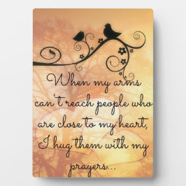 Sie mit meinen Gebetsplänen plakatieren Fotoplatte