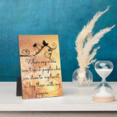 Sie mit meinen Gebetsplänen plakatieren Fotoplatte (Seite)