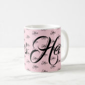 Sie mit Muster Kaffeetasse (VorderseiteRechts)
