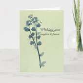 Sie möchten Komfort und Ruhe Beileid-Karte Karte (Vorderseite)