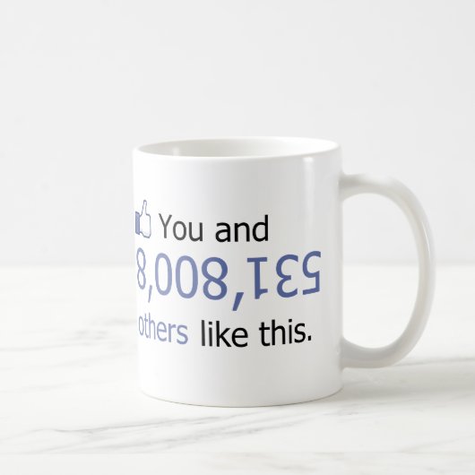 Sie mögen 8008135 Daumen oben Kaffeetasse (Rechts)