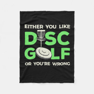 Sie mögen Disk Golf Fleecedecke
