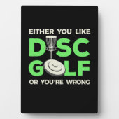 Sie mögen Disk Golf Fotoplatte (Vorderseite)