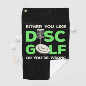Sie mögen Disk Golf Golfhandtuch (Insitu)