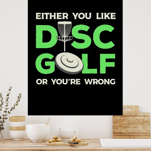 Sie mögen Disk Golf Poster (Küche)