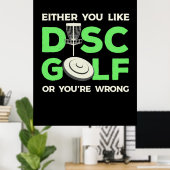 Sie mögen Disk Golf Poster (Heimbüro)