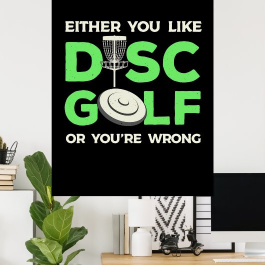 Sie mögen Disk Golf Poster (Heimbüro)