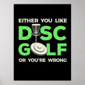 Sie mögen Disk Golf Poster (Vorne)