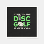 Sie mögen Disk Golf Serviette (Vorderseite)