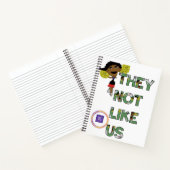 Sie mögen uns nicht Cheerleader Green Text Notizblock (Innenseite)