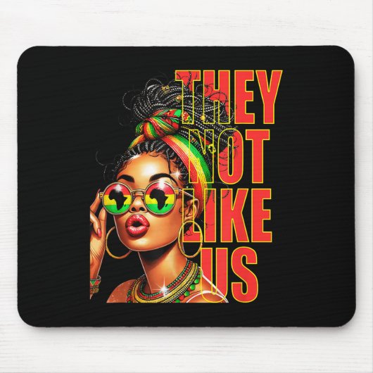 Sie mögen uns nicht Juneteenth 1865, Afro Amerika  Mousepad (Vorne)