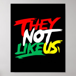 Sie mögen uns nicht Juneteeth Black History Monat Poster