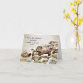 Sie muss für immer sein - Schriftenkarte Karte (Gelbe Blume)