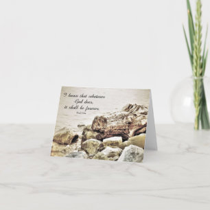 Sie muss für immer sein - Schriftenkarte Karte