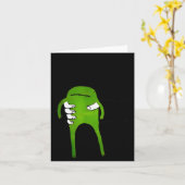 Sie müssen den Frosch lustigen Meme akzeptieren  Karte (Gelbe Blume)