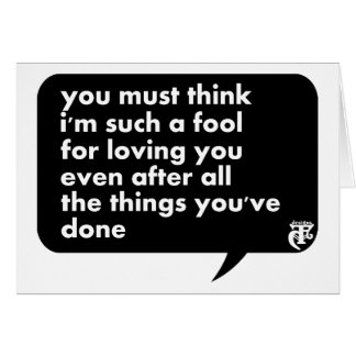 Sie müssen denken, dass ich solch ein Dummkopf für