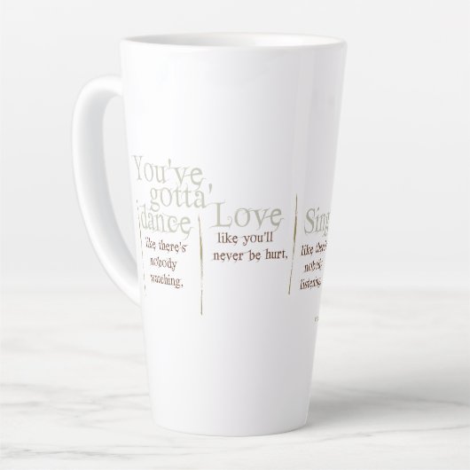 Sie müssen hoch milchtasse (Linke Ecke)