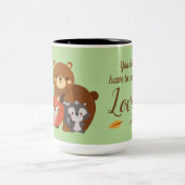 Sie müssen nicht an Liebe jemand anpassen - Zweifarbige Tasse (Mittel)