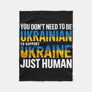 Sie müssen nicht Ukrainer sein, um die Ukraine zu  Fleecedecke