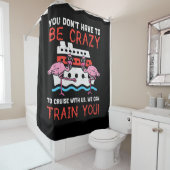 Sie müssen nicht verrückt Cruise Flamingo Cruising Duschvorhang (Beispiel)