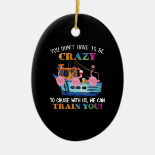 Sie müssen nicht verrückt sein, um mit uns zu kreu keramik ornament