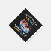 Sie müssen nicht verrückt sein, um uns Flamingo zu Serviette (Ecke)