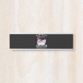 Sie müssen nicht verrückt sein, um uns Flamingo zu Türschild (Vorderseite )