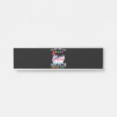 Sie müssen nicht verrückt sein, um uns Flamingo zu Türschild (Vorderseite )