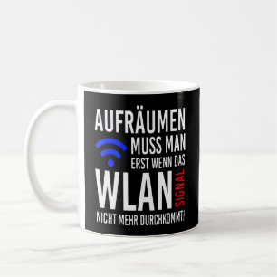 Sie müssen nur aufräumen, wenn das WiFi nicht mehr Kaffeetasse