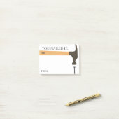 Sie nannten es kudos Mitarbeitererkennung nach der Post-it Klebezettel (Auf Schreibtisch)