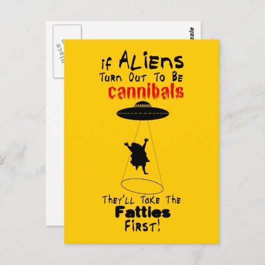 Sie nehmen die Fatties First Postcard Postkarte (Vorne/Hinten)