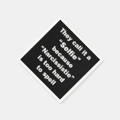 Sie nennen es Selfie Serviette (Ecke)