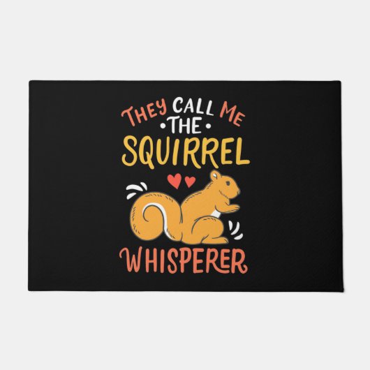 Sie nennen mich das Eichhörnchen Whispern Fußmatte (Vorderseite)