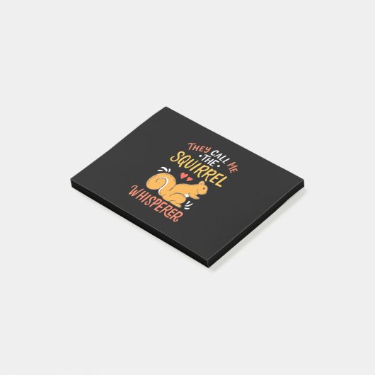 Sie nennen mich das Eichhörnchen Whispern Post-it Klebezettel (angewinkelt)